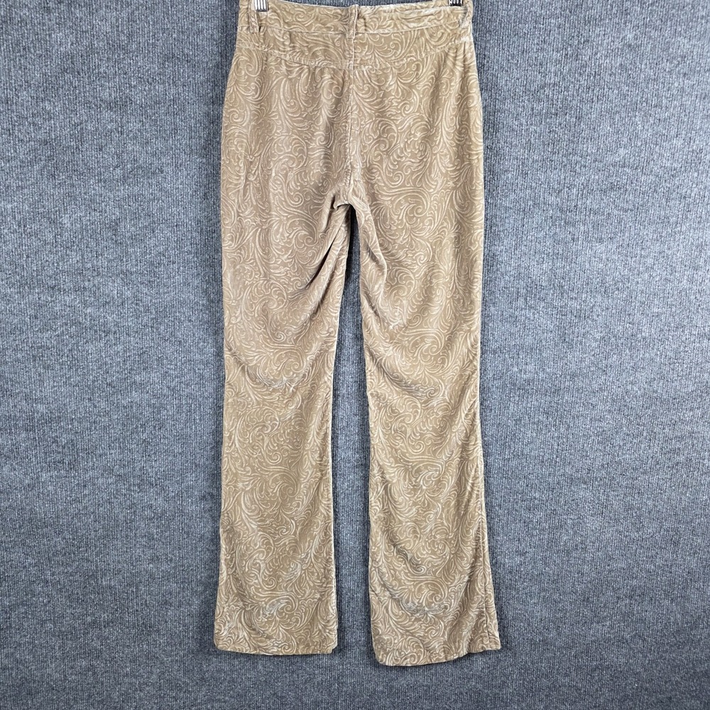 Hugo Buscati Womens Pants 4 VELVET Embossed Gold Old Money Designer Tailored - Picture 3 of 6